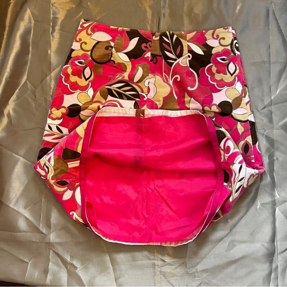 Bamboo Trader Retro Flower Power Corduroy Aline S… - image 4